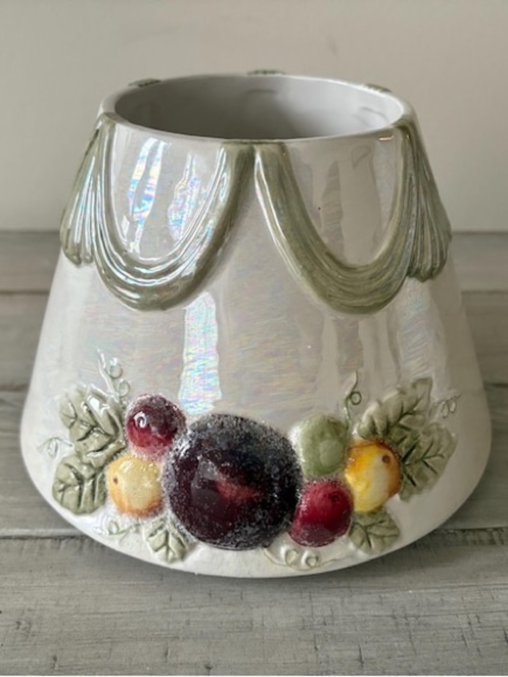Yankee Candle Vintage Iridescent Ceramic Jar Candle Shade Topper